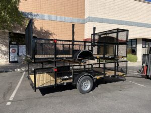 Single Axle Landscaper With High Sides & Spring Assist Gate Ramp