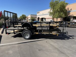 Single Axle Utility With Spring Assist Ramp Gate