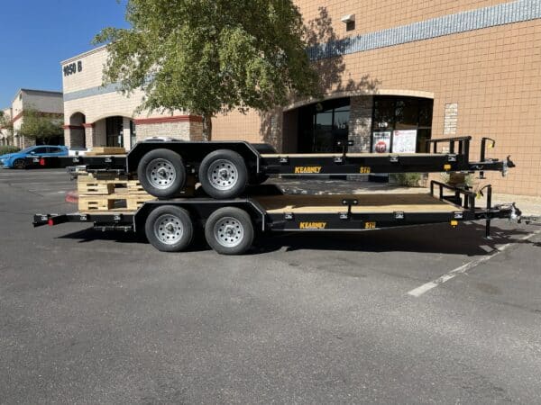 Tandem Standard Duty Car Hauler With Winch Plate