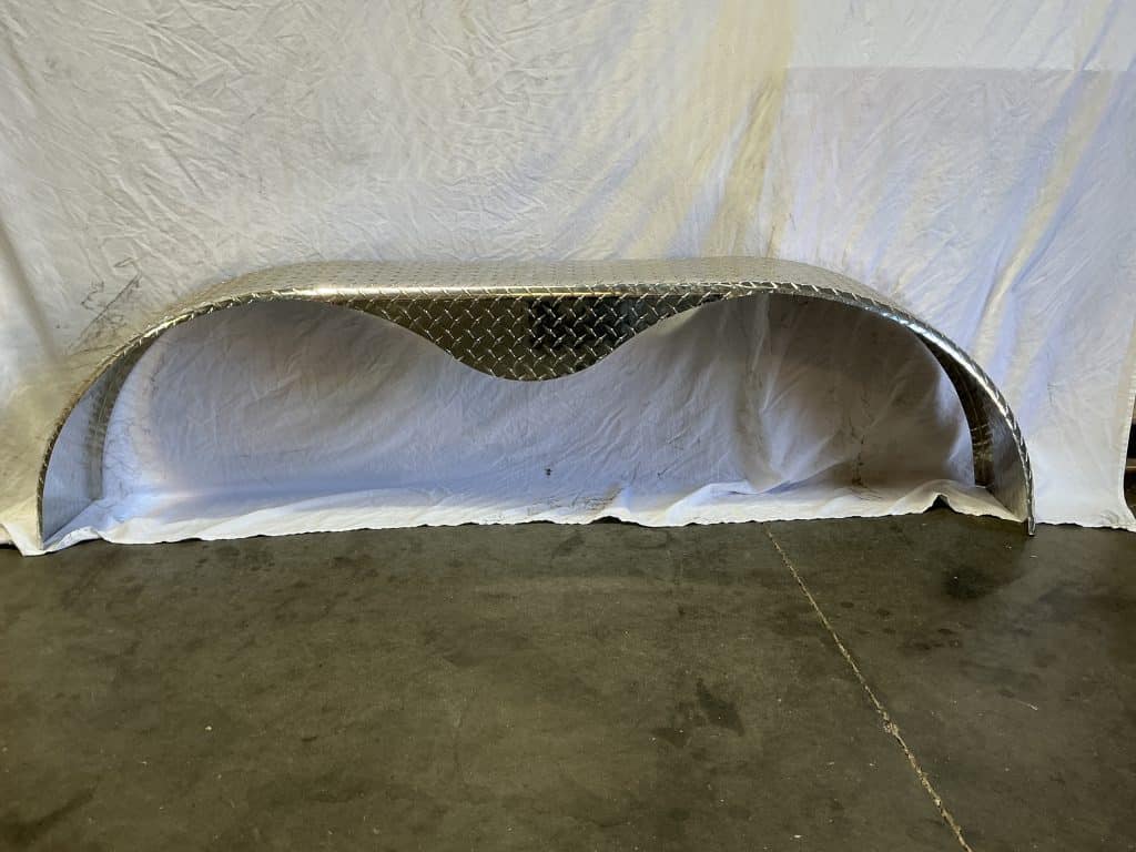 9″x72″ Aluminum Fender, Diamond Plate