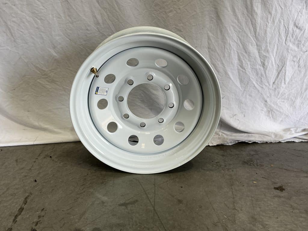 16″ 8×6.5″ White Modular Wheel